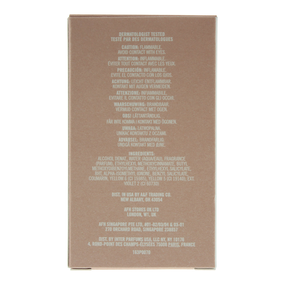 Abercrombie & Fitch Naturally Fierce Eau de Parfum 30ml - Ingredients