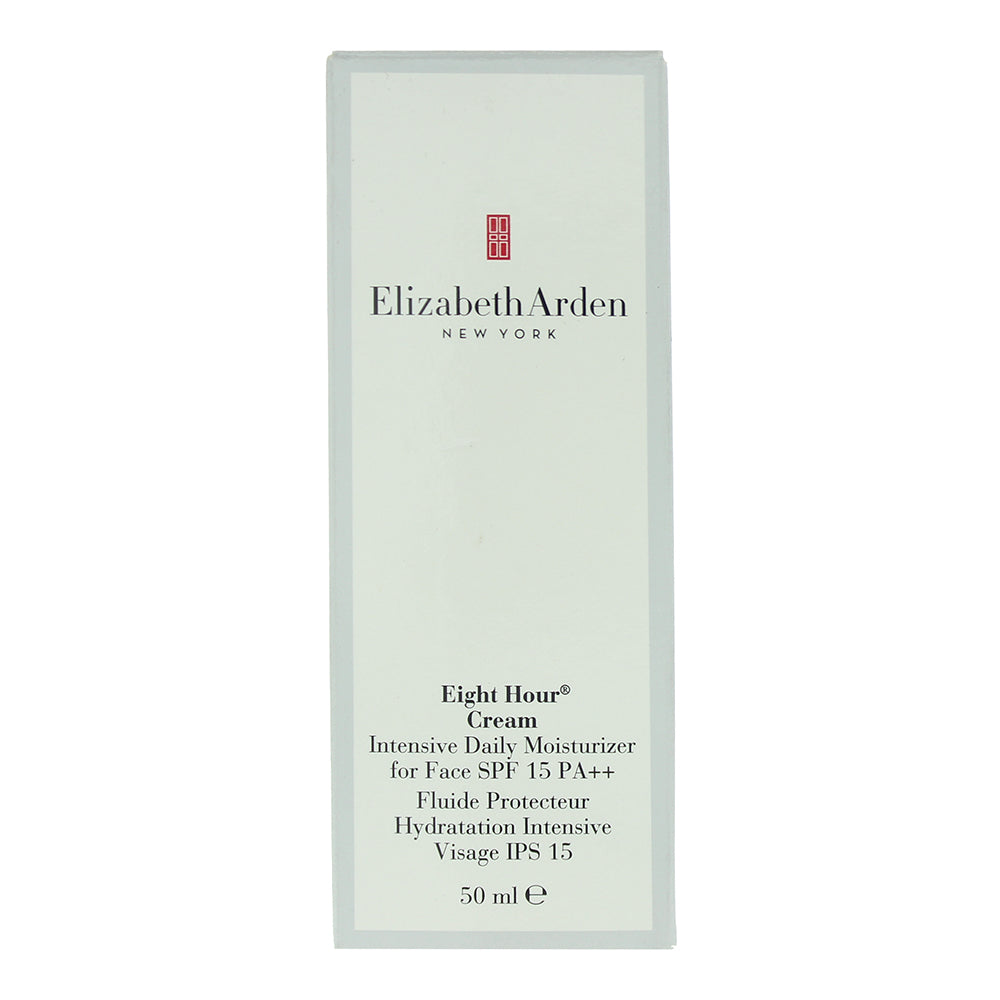 Elizabeth Arden Eight Hour Cream Intensive Daily Moisturiser Spf 15 50ml - Box