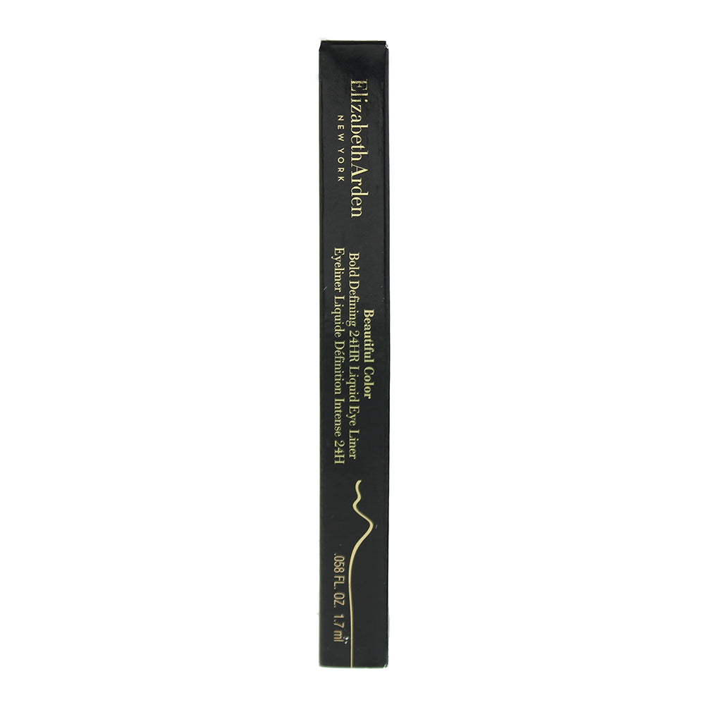 Elizabeth Arden Beautiful Color Bold Defining 01 Dark Valentine 24hr Liquid Eye Liner 1.7ml - Box