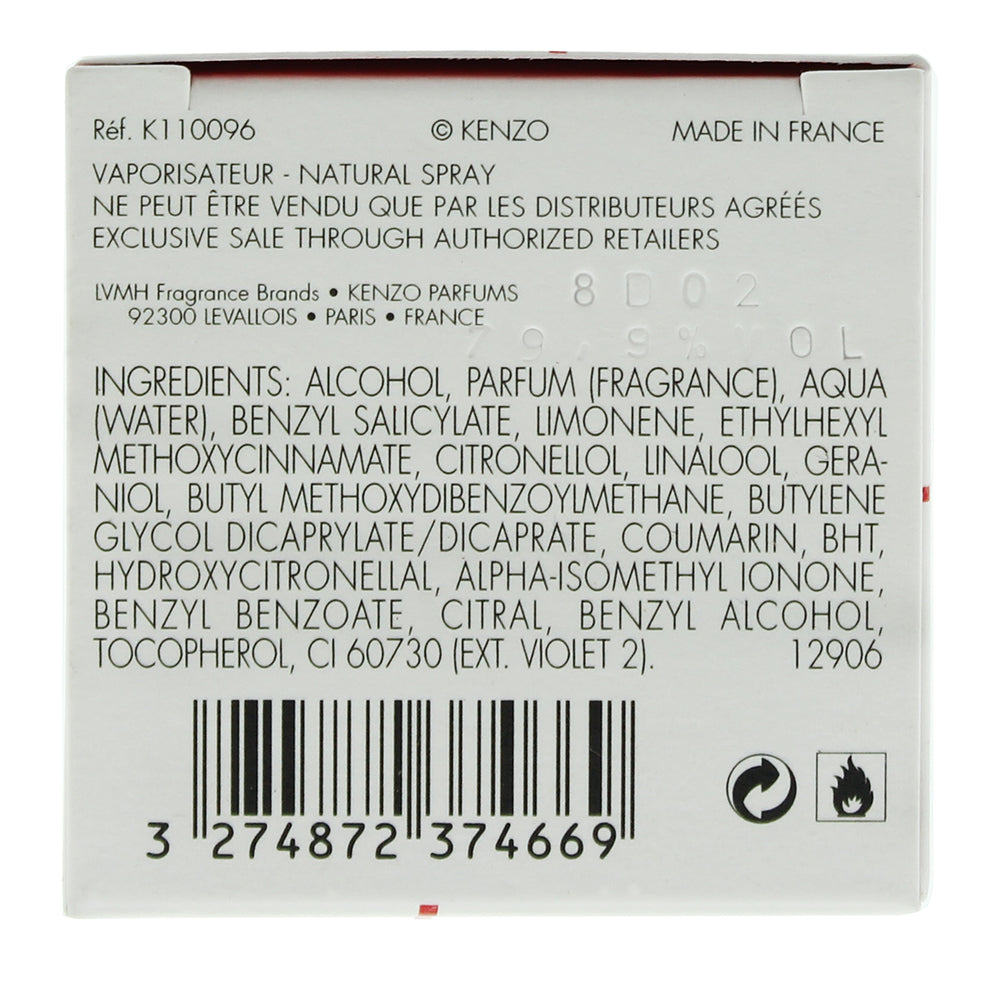 Kenzo Flower Red Edition Eau De Toilette 50ml