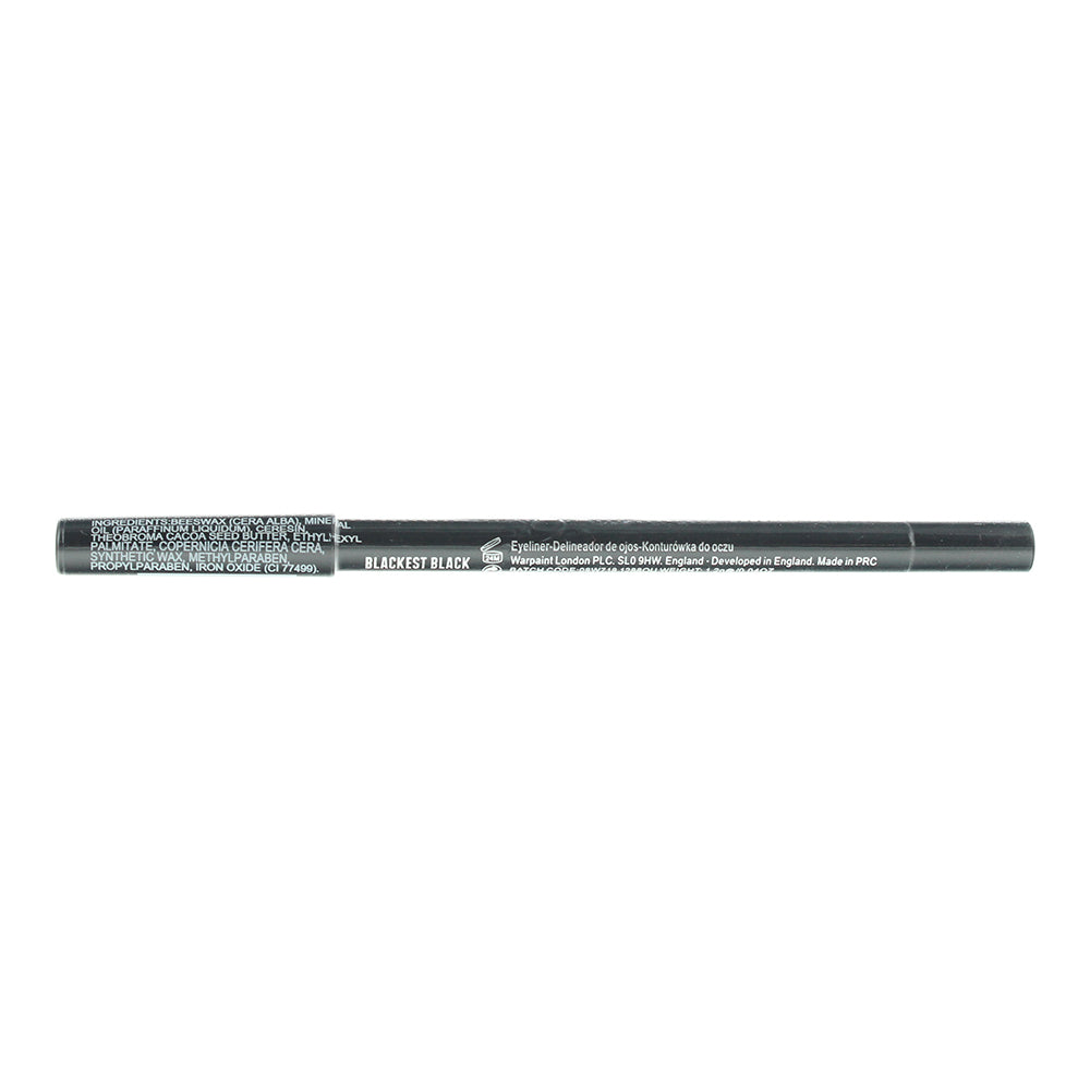 W7 King Kohl Precision Black Pencil 1.2g Blackest Black