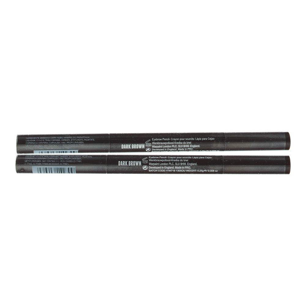 W7 Twist And Shape Eyebrow Pencil Dark Brown 0.25g
