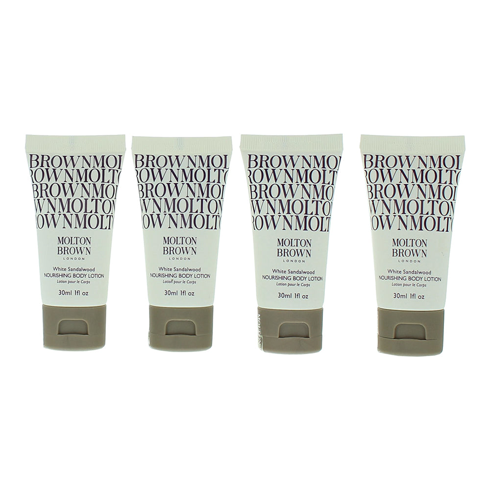 Molton Brown White Sandalwood 4 Piece Gift Set: 4 x Body Lotion 30ml - Product