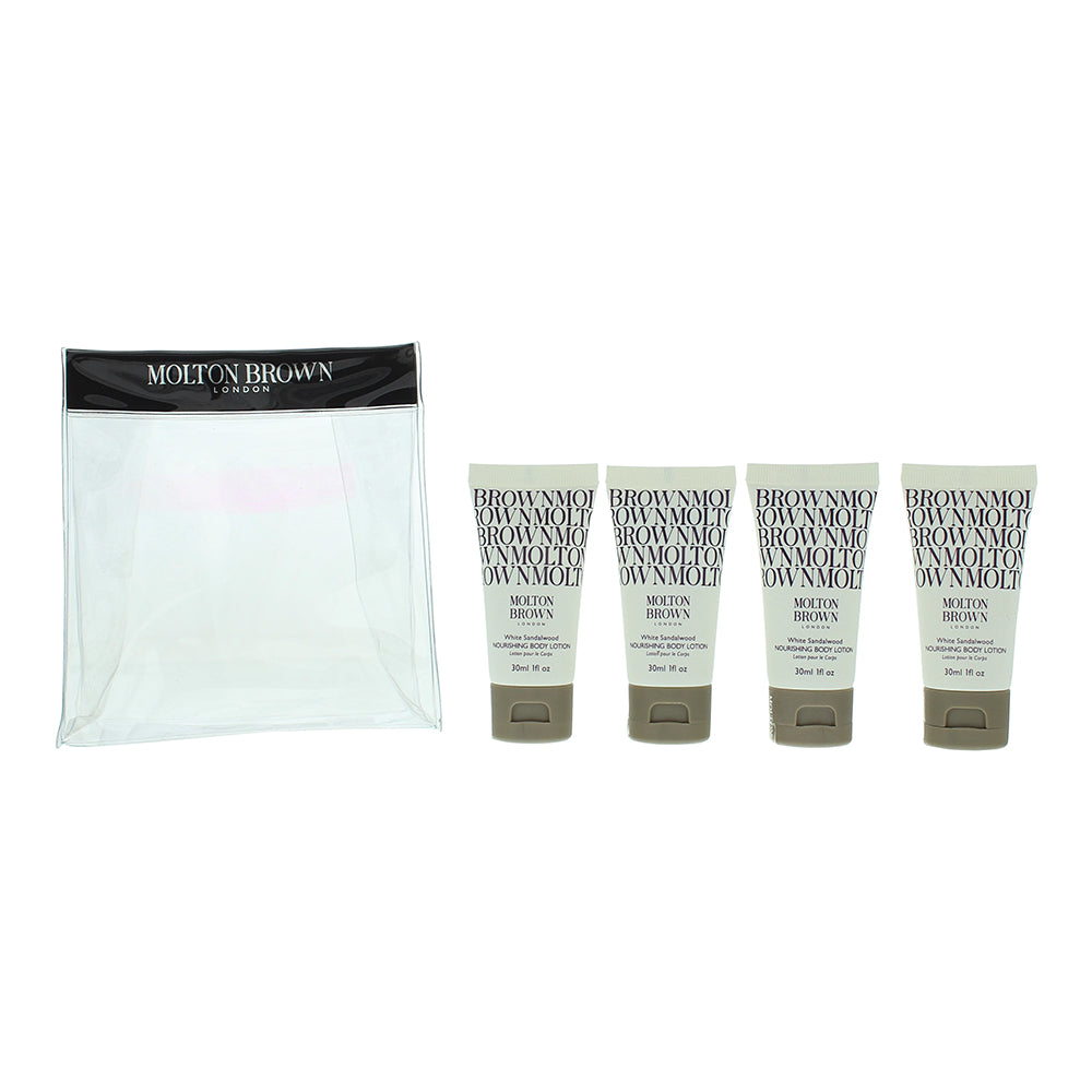 Molton Brown White Sandalwood 4 Piece Gift Set: 4 x Body Lotion 30ml