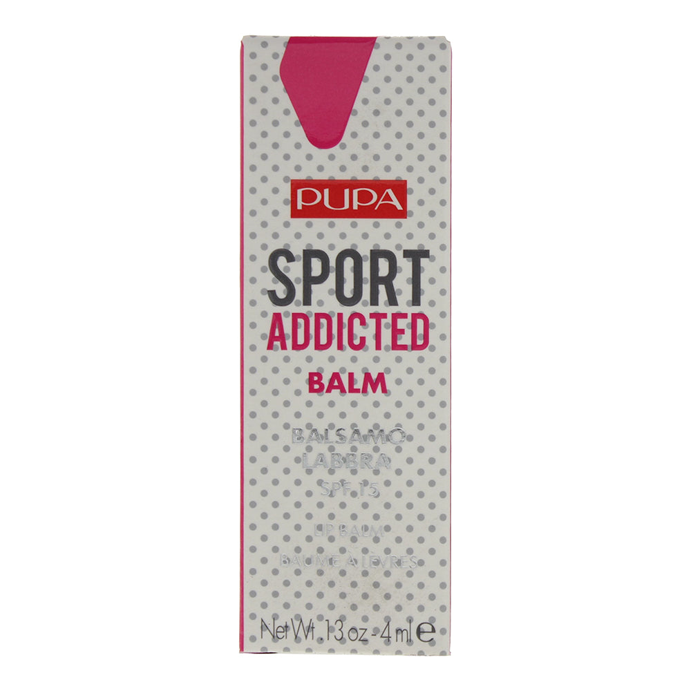 Pupa Sport Addicted 02 Nude Rose SPF 15 Lip Balm 4ml - Box