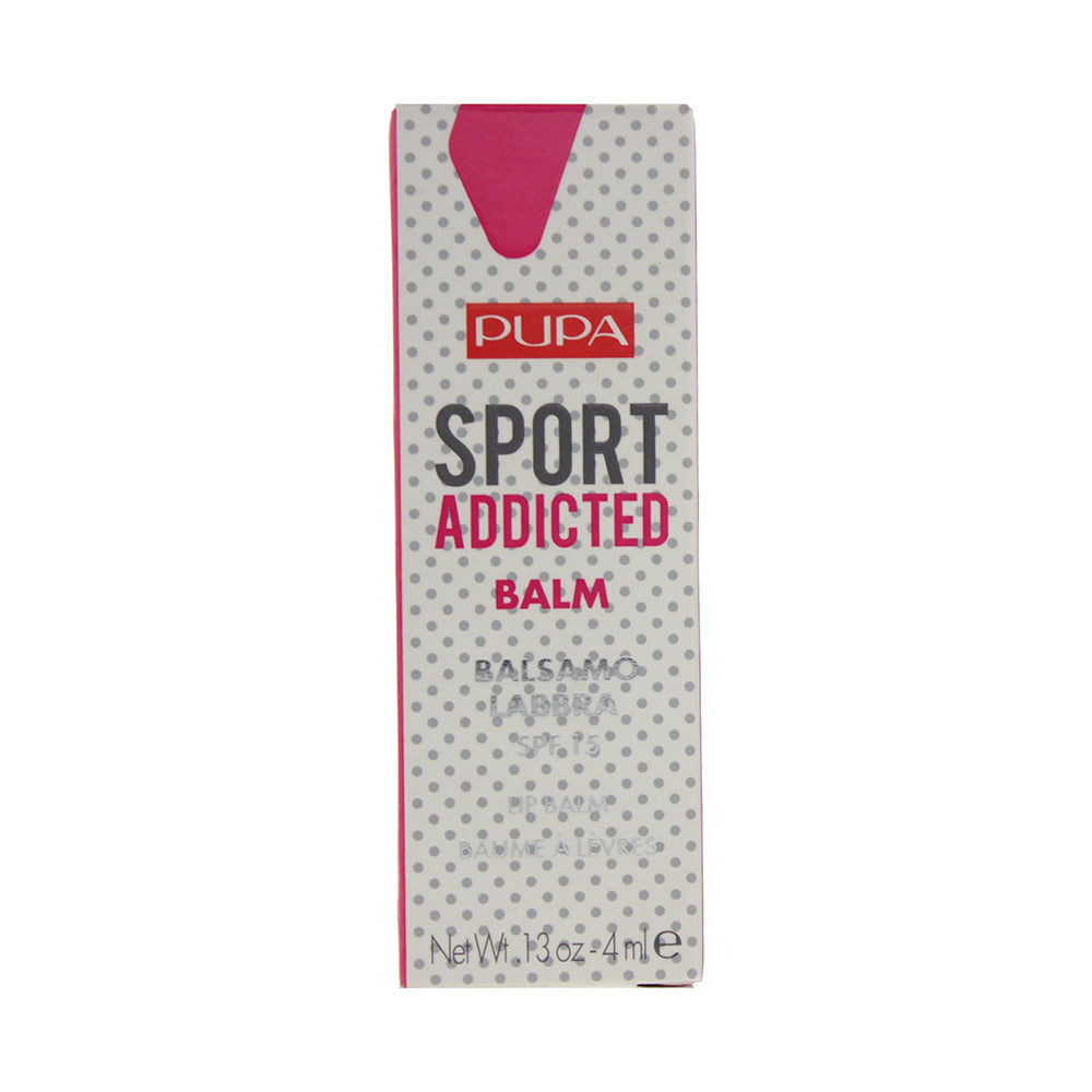 Pupa Sport Addicted 003 Burgundy SPF 15 Lip Balm 4ml - Box