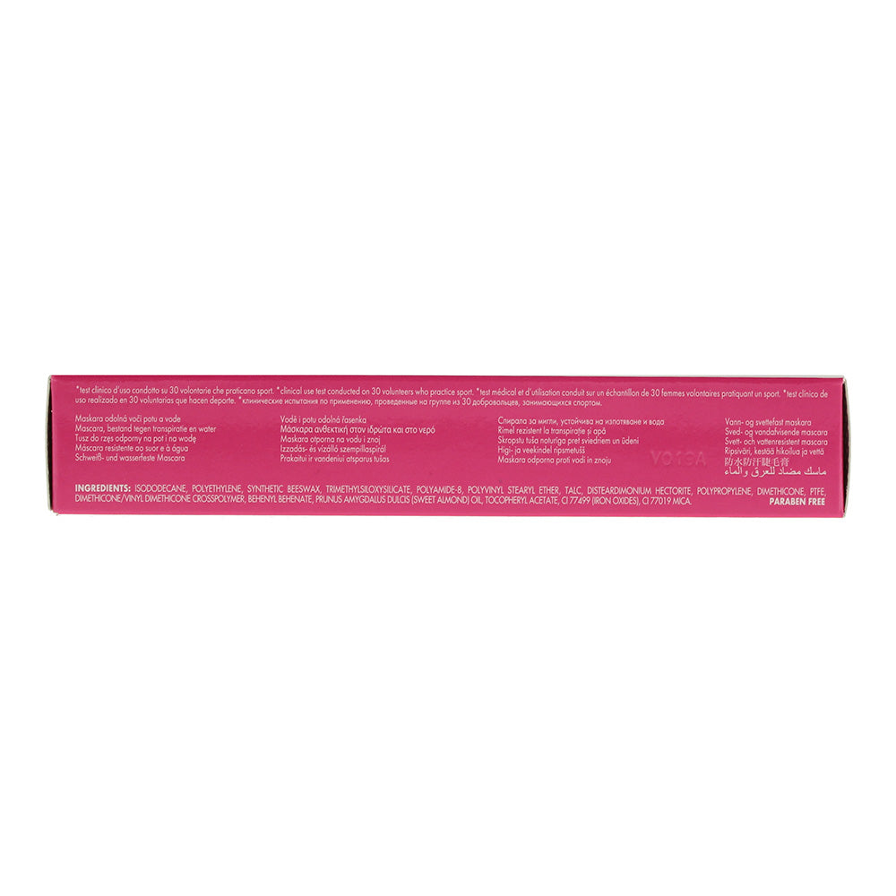 Pupa Sport Addicted 001 Black Waterproof Mascara 12ml - Ingredients