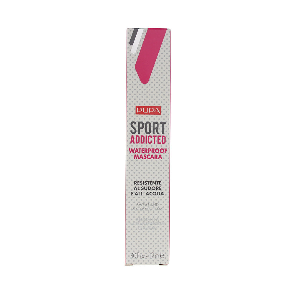 Pupa Sport Addicted 001 Black Waterproof Mascara 12ml - Box