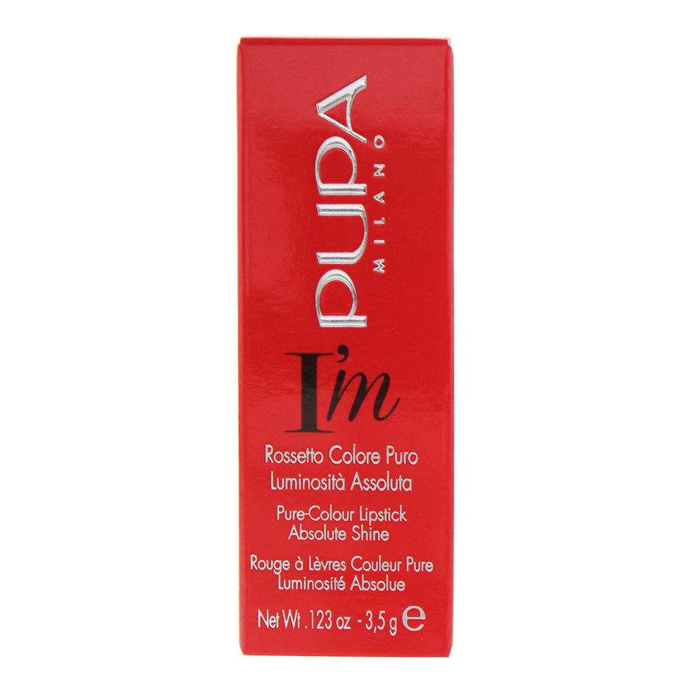 Pupa I'm Pure-Colour 205 Frosted Apricot Lipstick 3.5g - Box