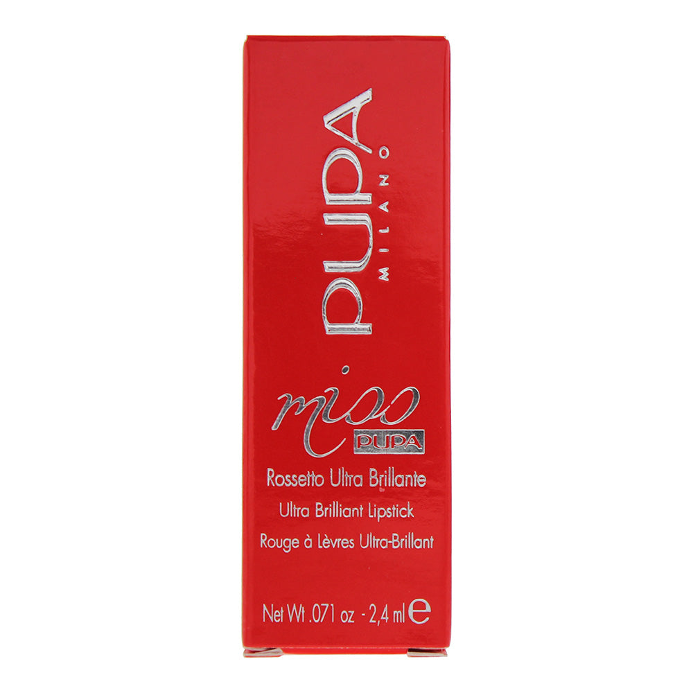 Pupa Miss Ultra Brilliant 204 Jezebel Lipstick 2.4ml - Box