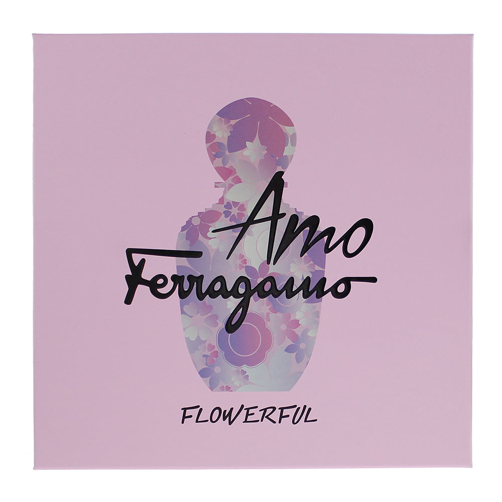 Salvatore Ferragamo Amo Flowerful 2 Piece Gift Set: Eau de Toilette 50ml - Body  - Box