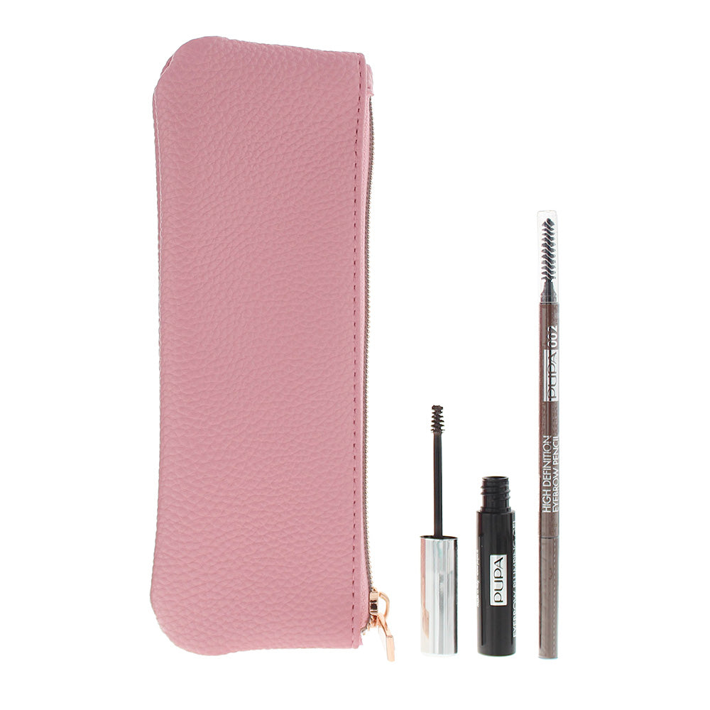 Pupa Definition Kit - Eyebrow Pencil 0.09g And Eyebrow Plumping Gel 4ml - Product