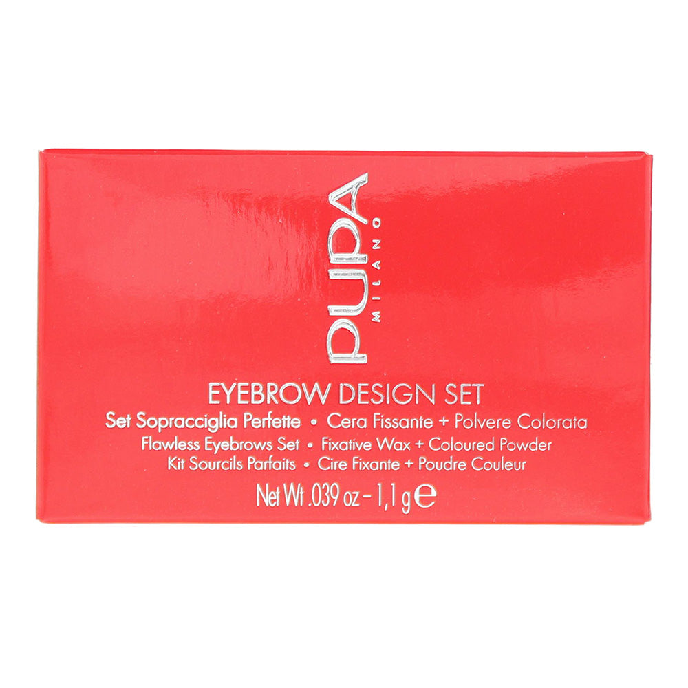 Pupa Eyebrow Design Set 003 Dark Brown 1.1g - Box
