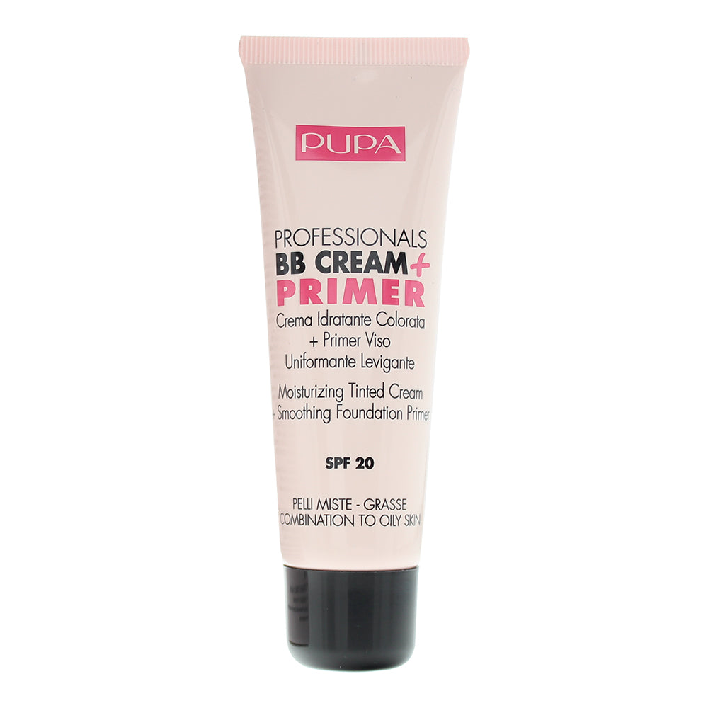 Pupa Professionals BB Cream + Primer 001 Nude SPF 20 Tinted Cream 50ml Combinati - Product