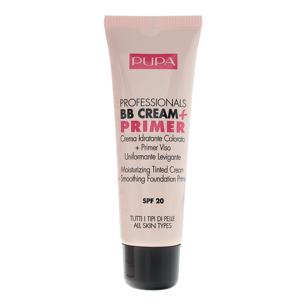 Pupa Professional BB Cream + Primer 001 Nude Tinted Cream 50ml All Skin Types - Product