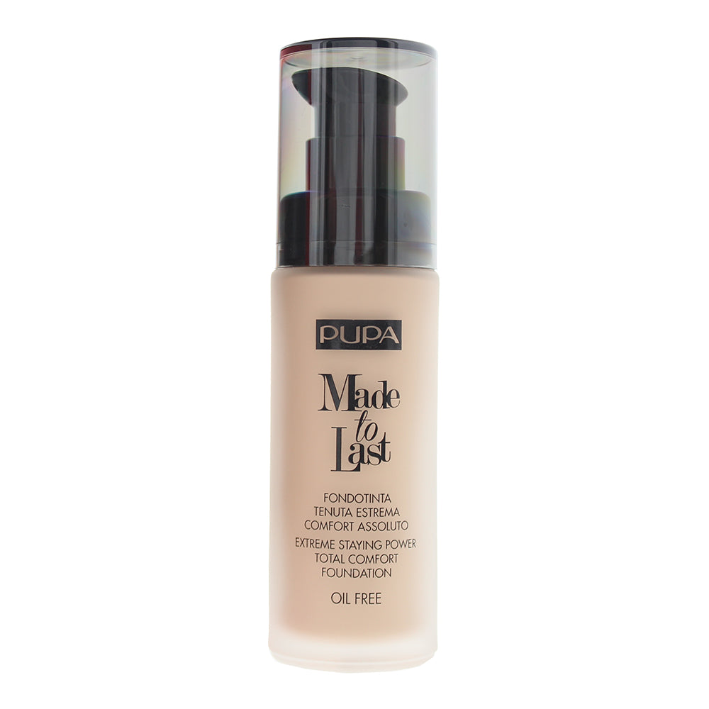 Pupa Made To Last 030 Natural Beige SPF 10 Foundation 30ml - Product