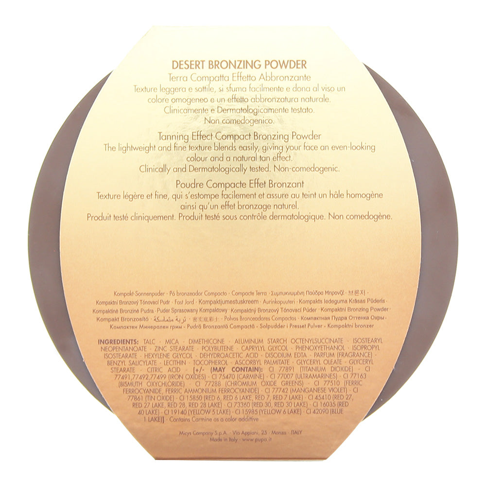 Pupa Desert Bronzing 003 Amber Light Powder 30g Maxi Size