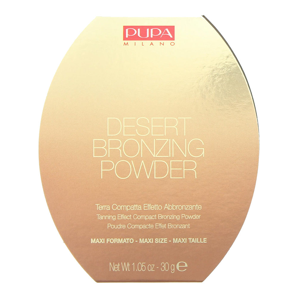 Pupa Desert Bronzing 005 Light Sun Matt Powder 30g Maxi Size - Box