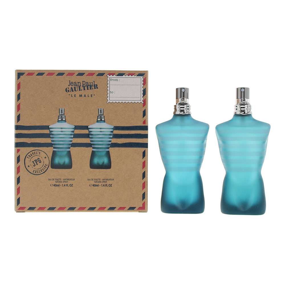 J*r様 Jean Paul Gaulter Collection (40mlx Jean Paul Gaultier Le Male 2 Piece Gift Set: 2 x Eau De Toilette 40ml