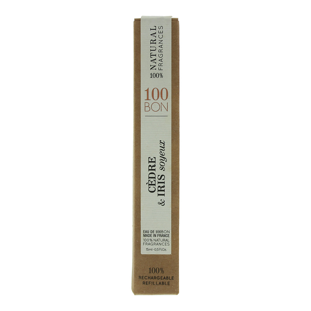 100 Bon Cedre & Iris Soyeux Refillable Eau de Parfum 15ml - Box