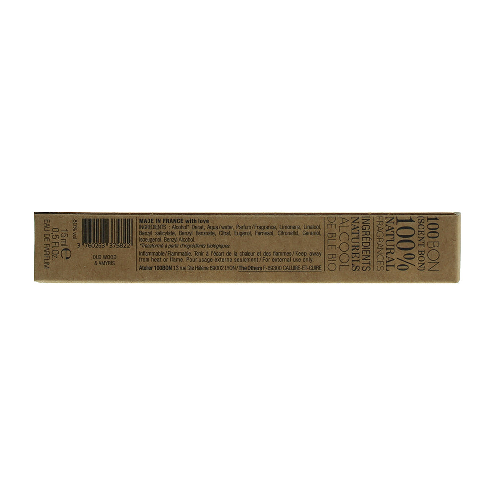 100 Bon Oud Wood & Amyris Refillable Eau de Parfum 15ml