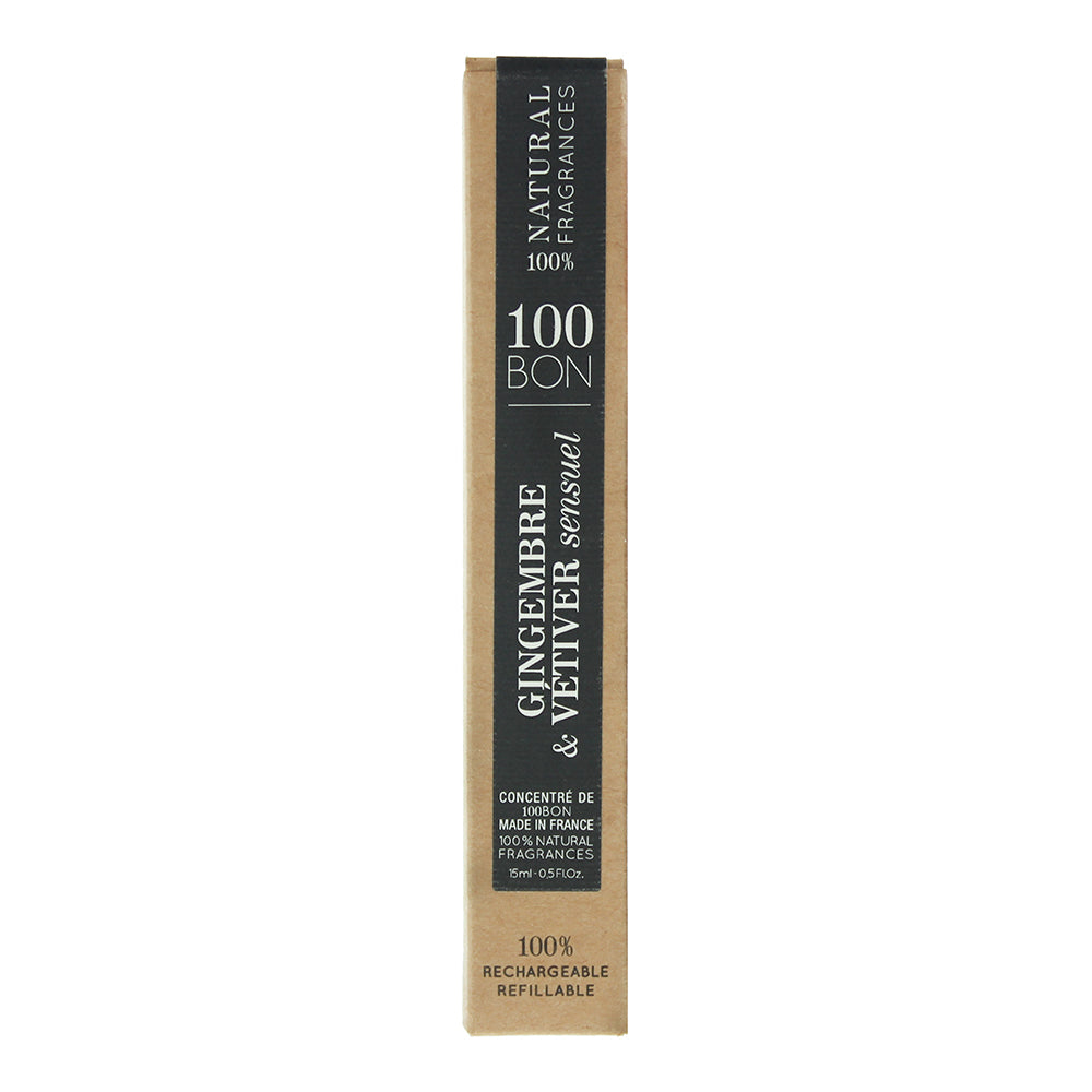100 Bon Gingembre & Vetiver Sensuel Refillable Eau de Parfum 15ml - Box