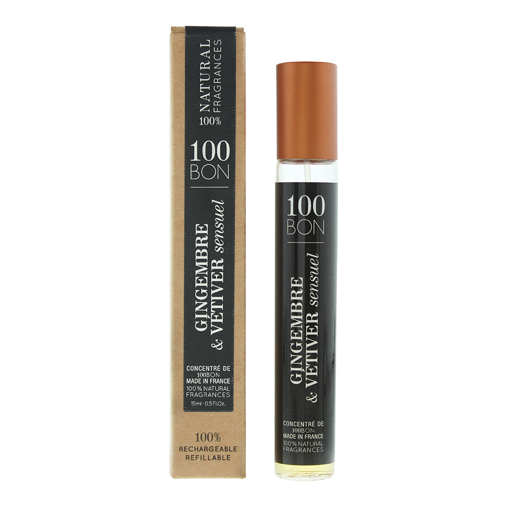 100 Bon Gingembre & Vetiver Sensuel Refillable Eau de Parfum 15ml