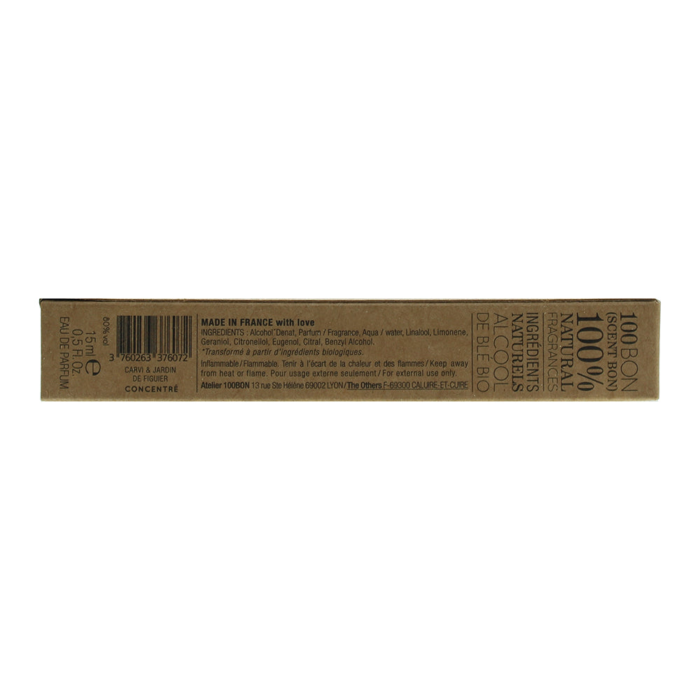 100 Bon Carvi & Jardin De Figuier Concentré Refillable Eau de Parfum 15ml