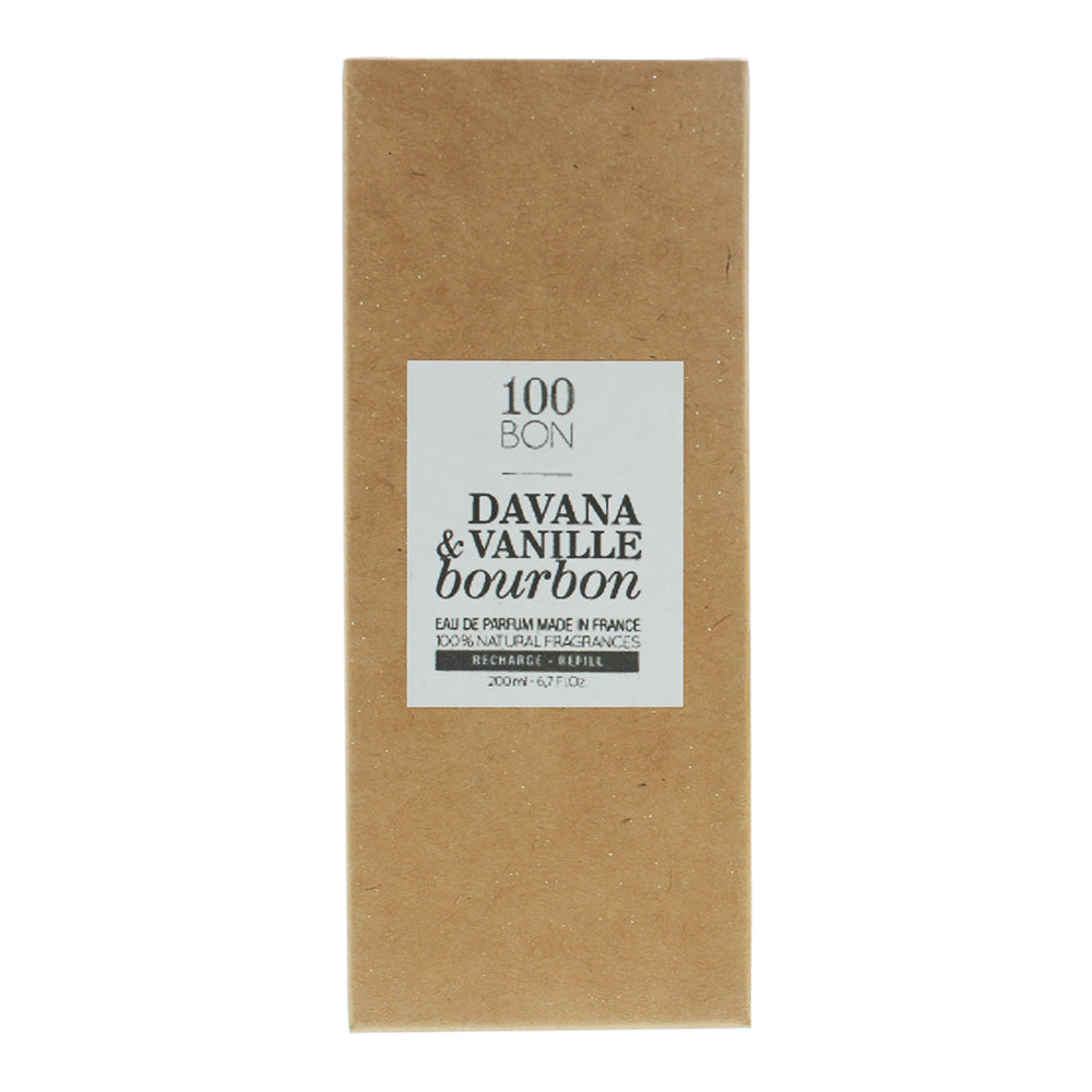 100 Bon Davana & Vanille Bourbon Refill Eau de Parfum 200ml - Box