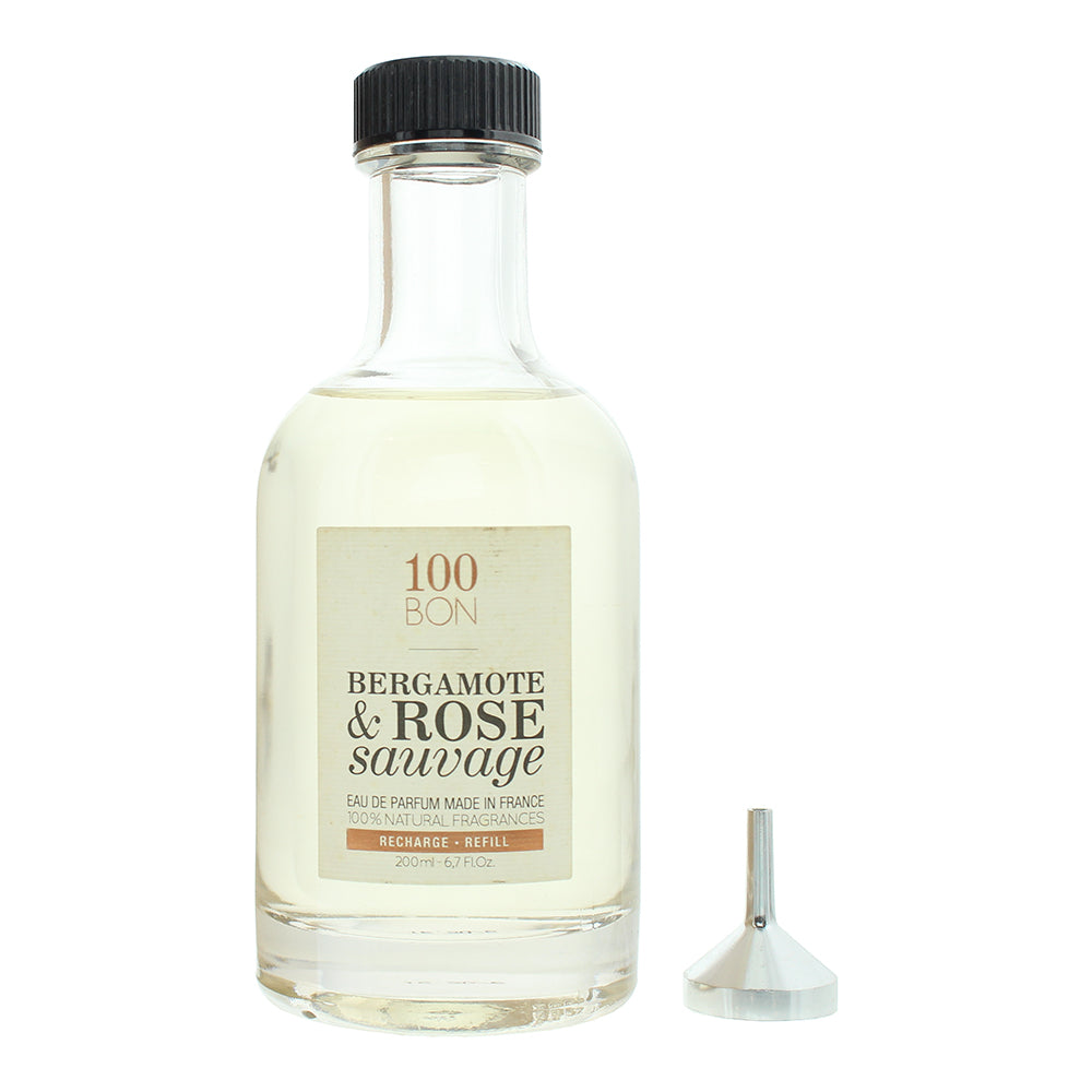 100 Bon Bergamote & Rose Sauvage Refill Eau de Parfum 200ml - Product