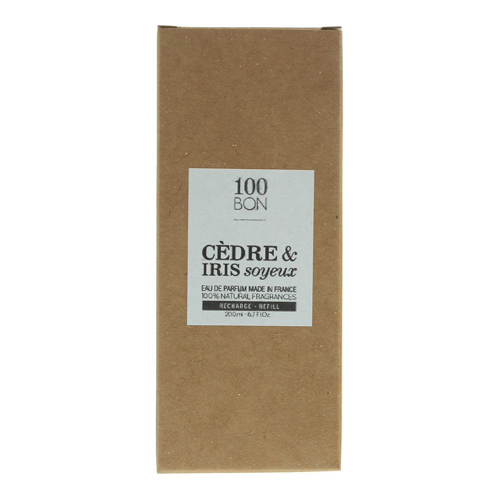 100 Bon Cedre & Iris Soyeux Refill Eau de Parfum 200ml - Box