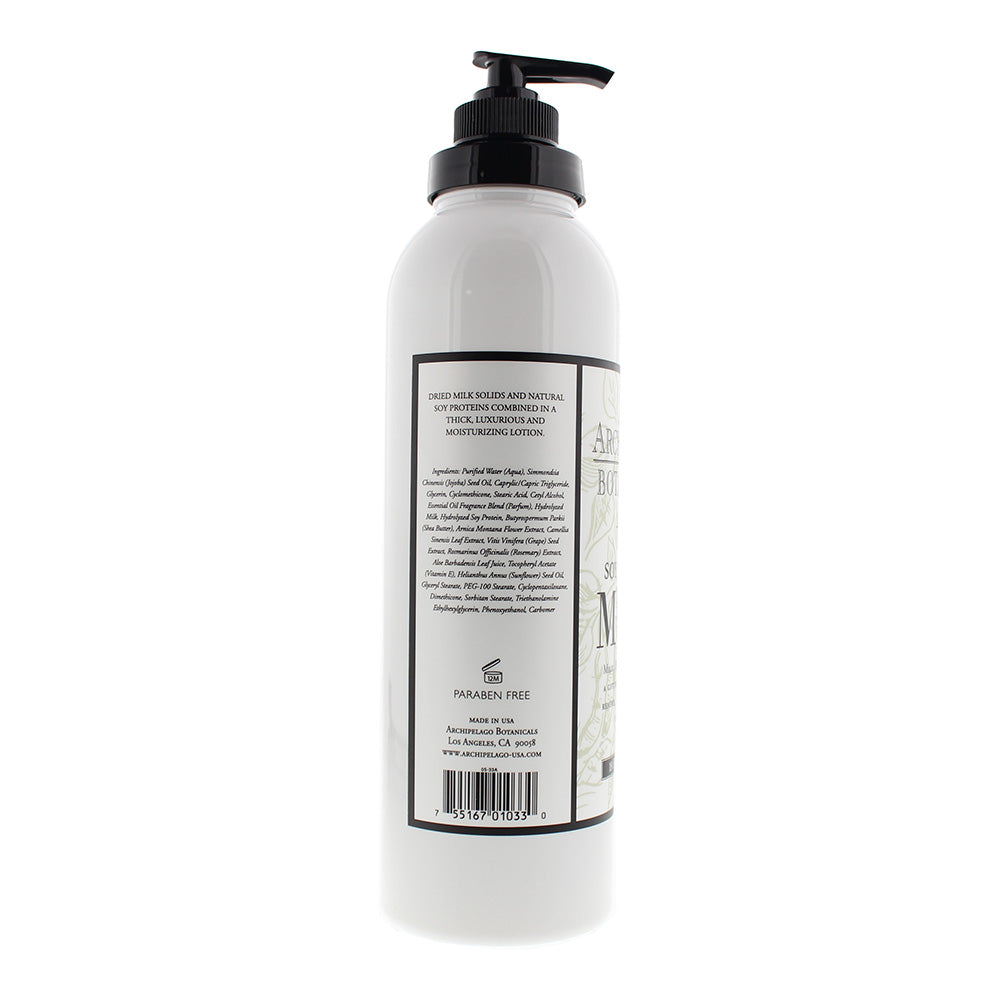 Archipelago Botanicals Soy Lotion Milk 532ml - Ingredients