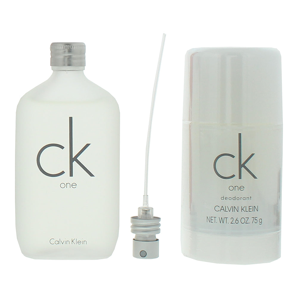 Calvin Klein Ck One 2 Piece Gift Set: Eau de Toilette 50ml - Deodorant Stick 75m - Product