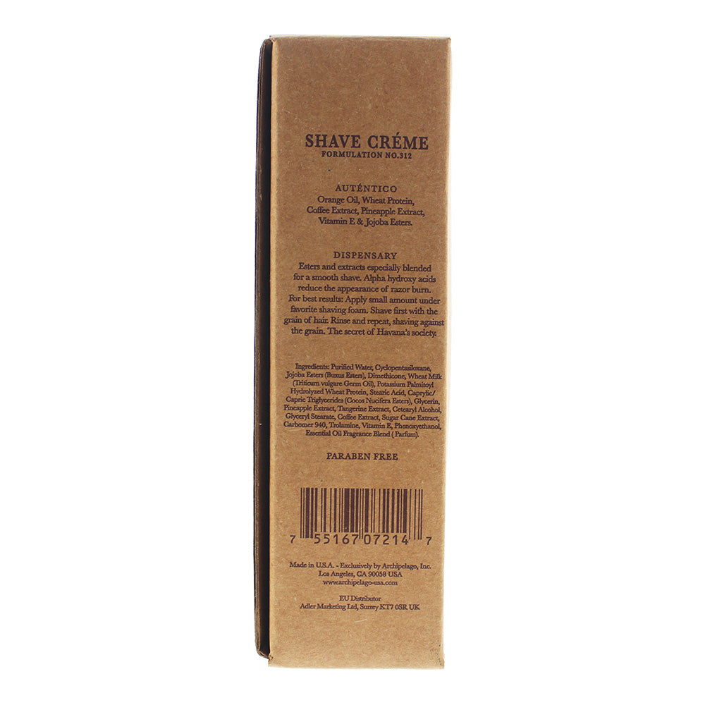 Archipelago Botanicals Boticario De Havana Shave Cream 115g