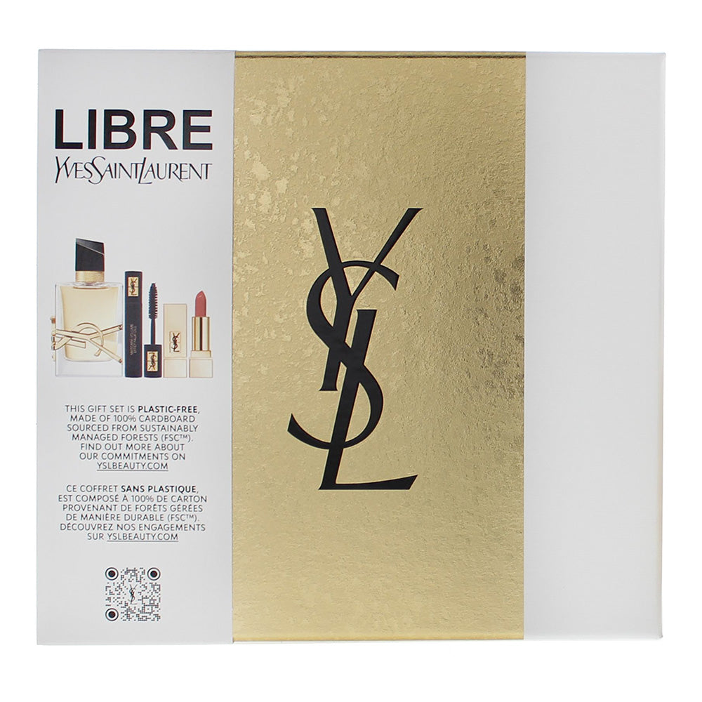 Yves Saint Laurent Libre 3 Piece Gift Set: Eau de Parfum 50ml - Mascara No1 2ml  - Box