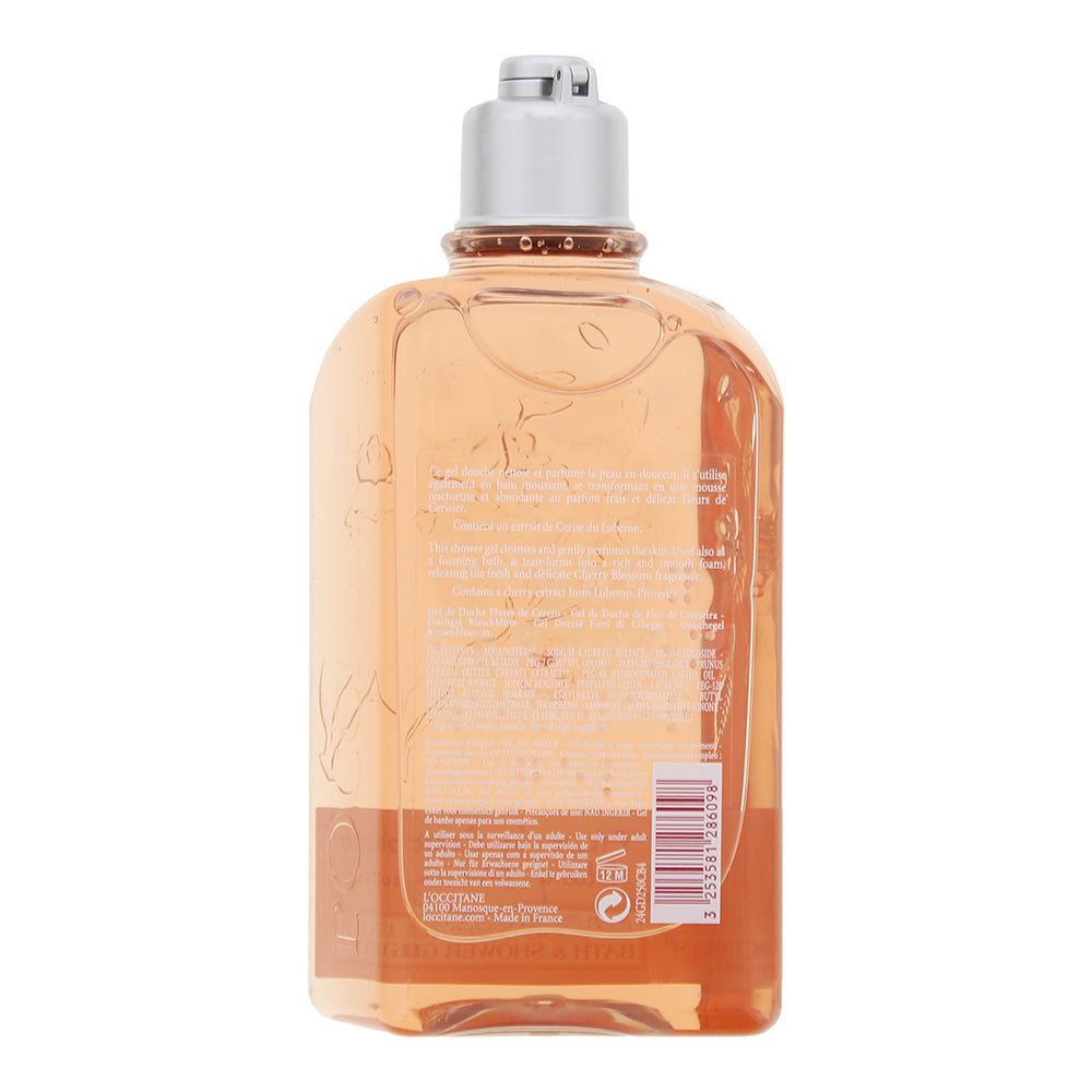 L'occitane Cherry Blossom Bath & Shower Gel 250ml - Ingredients