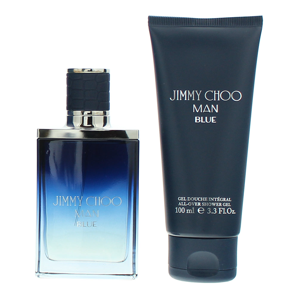 Jimmy Choo Man Blue 2 Piece Gift Set: Eau de Toilette 50ml - Shower Gel 100ml - Product