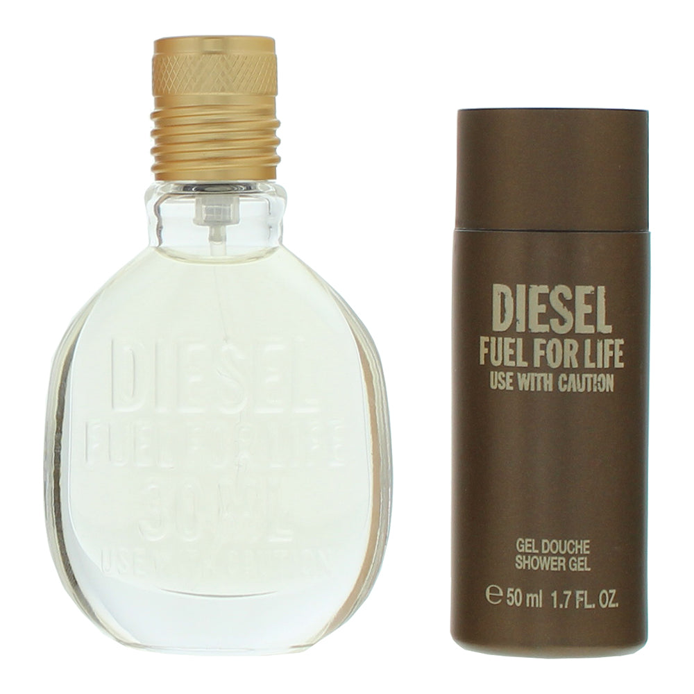 Diesel Fuel For Life 2 Piece Gift Set: Eau de Toilette 30ml - Shower Gel 75ml - Product