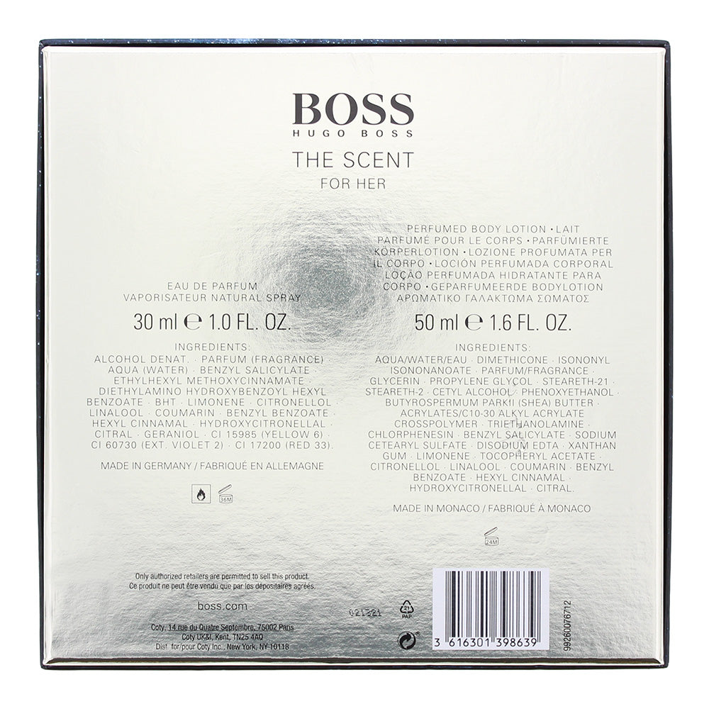 Hugo Boss The Scent For Her 2 Piece Gift Set: Eau de Parfum 30ml - Body Lotion 5 - Ingredients