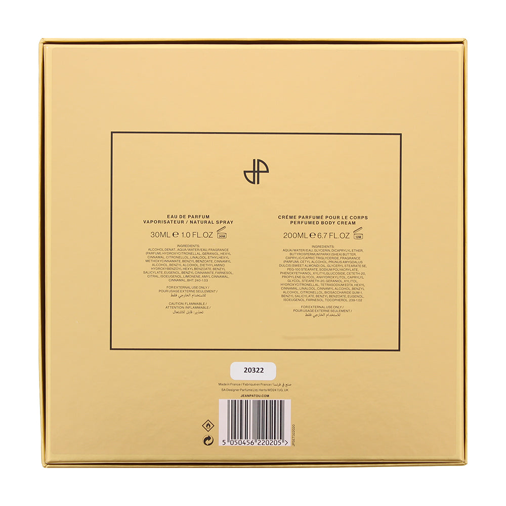 Jean Patou Joy 2 Piece Gift Set: Eau de Parfum 30ml - Body Cream 200ml - Ingredients