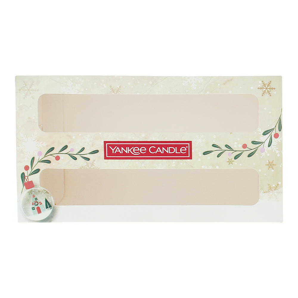 Yankee Candle 6 Piece Gift Set: Snow Globe Wonderland 37g - Peppermint Pinwheels - Box