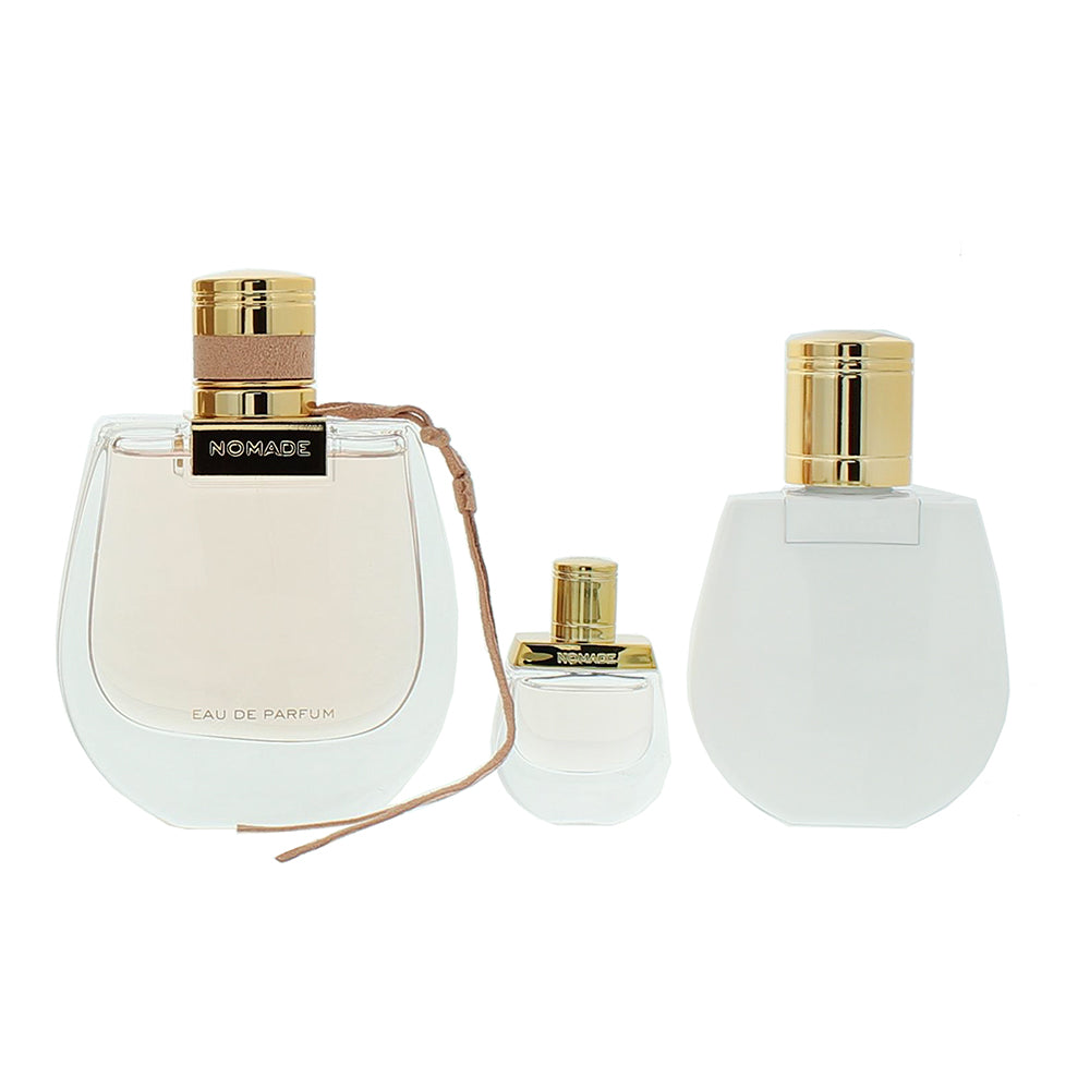 Chloé Nomade 3 Piece Gift Set: Eau de Parfum 75ml - Body Lotion 100ml - Eau de P - Product