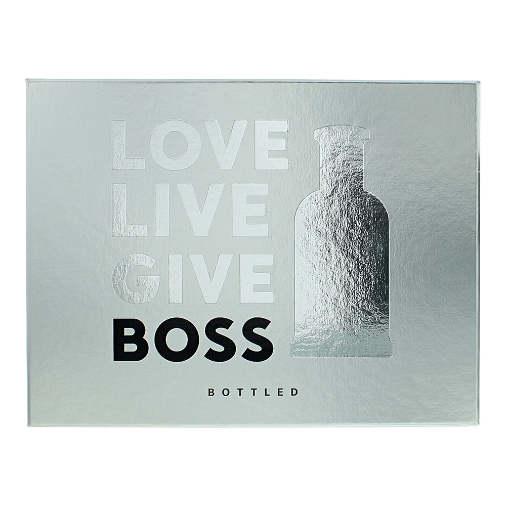 Hugo Boss Bottled 3 Piece Gift Set: Eau de Toilette 100ml - Shower Gel 100ml - D - Box