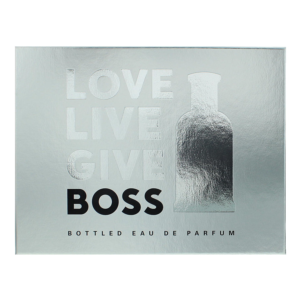 Hugo Boss Bottled 3 Piece Gift Set: Eau de Parfum 100ml - Eau de Parfum 10ml - S - Box