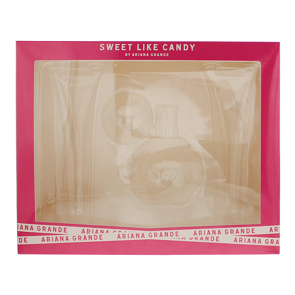 Ariana Grande Sweet Like Candy 3 Piece Gift Set: Eau de Parfum 100ml - Body Souf - Box