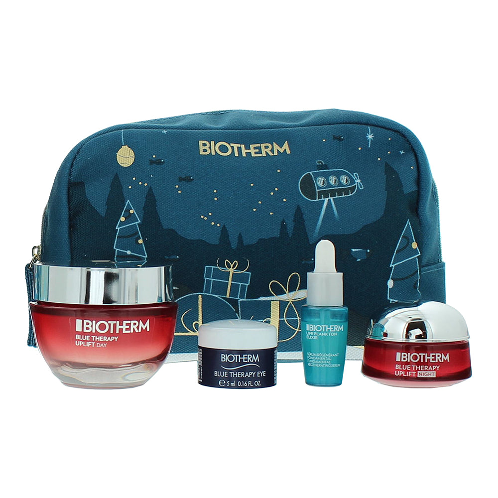 Biotherm Blue Therapy Red Algae Uplift 4 Piece Gift Set: Red Algae Cream 50ml -  - Product
