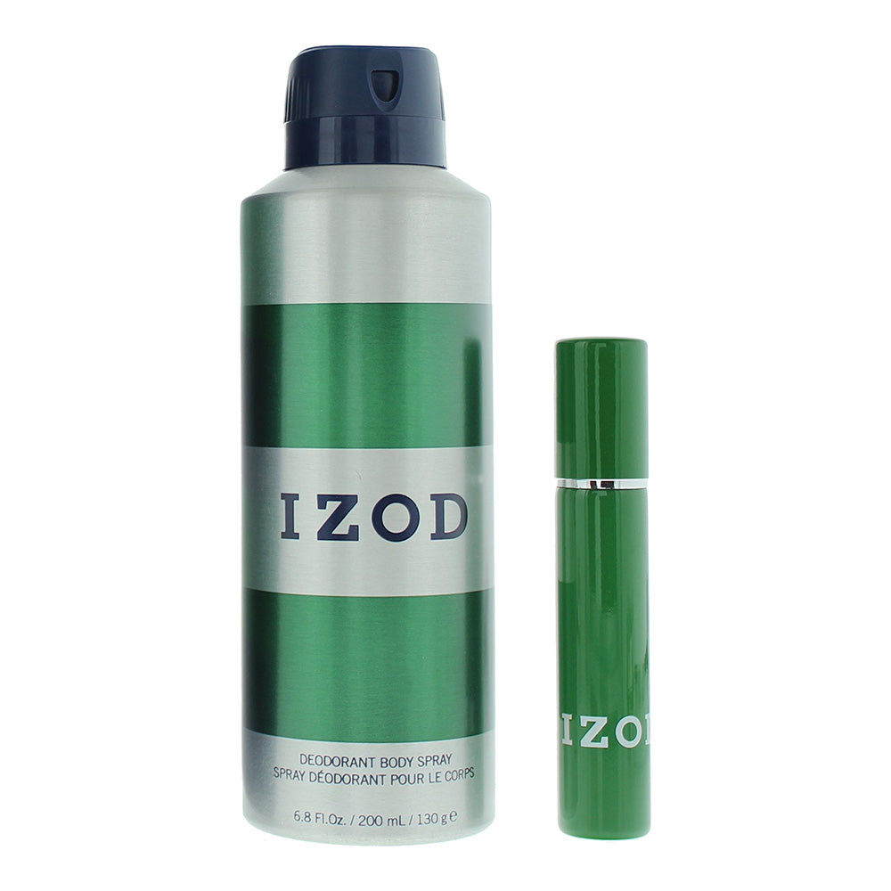 Izod Green 2 Piece Gift Set: Eau de Toilette 15ml - Body Spray 200ml - Product