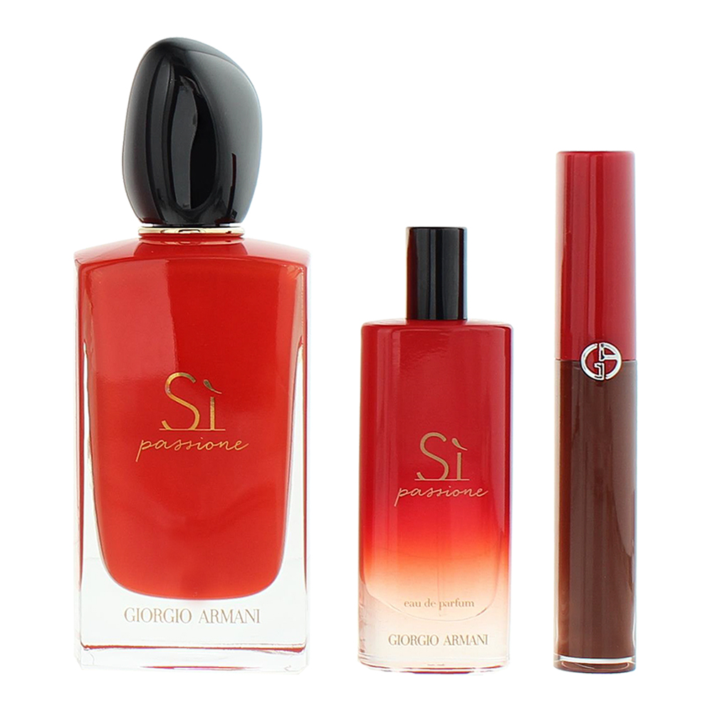 Giorgio Armani Si Passione 3 Piece Gift Set: Eau de Parfum 100ml - Eau de Parfum - Product