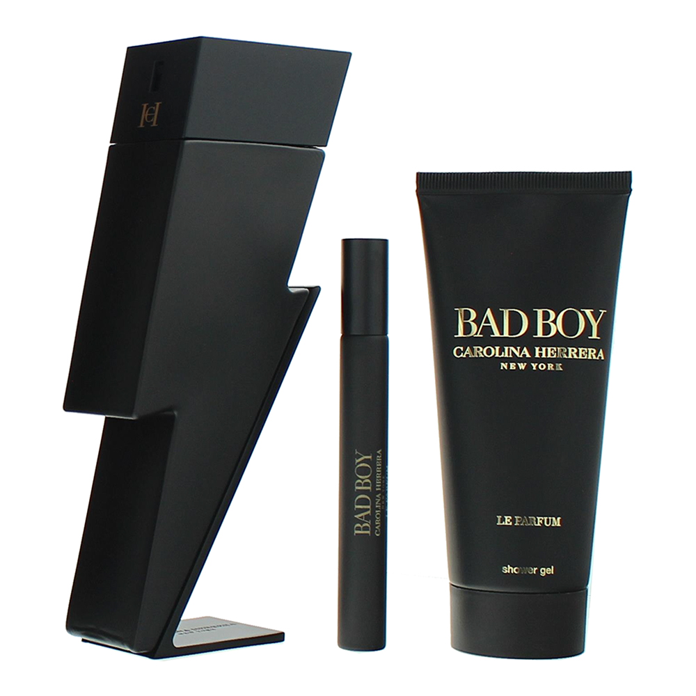 Carolina Herrera Bad Boy 3 Piece Gift Set: Eau de Parfum 100ml - Eau de Parfum 1 - Product