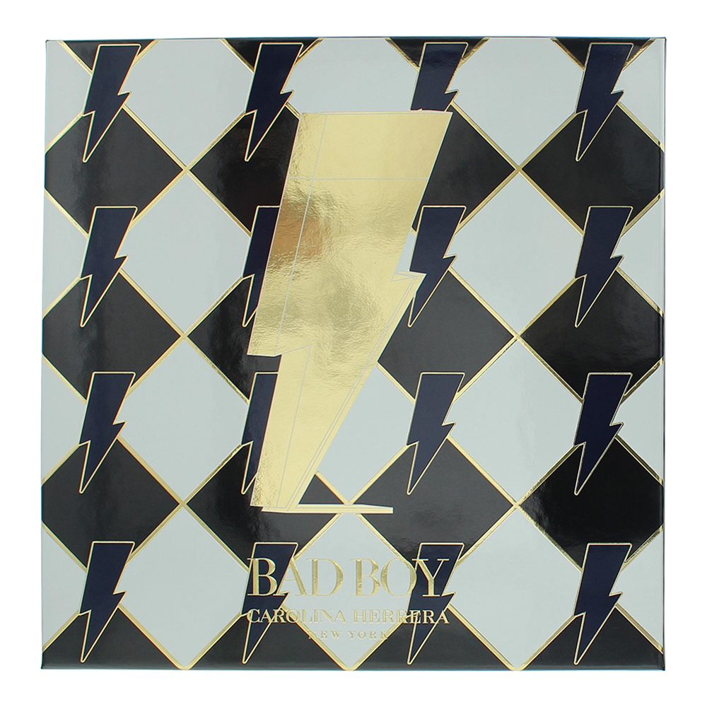 Carolina Herrera Bad Boy 3 Piece Gift Set: Eau de Toilette 100ml - Eau de Toilet - Box